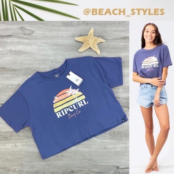 🔆RIP CURL🔆 SAYULITA SUNRISE CROP TEE - Picture 1 of 13